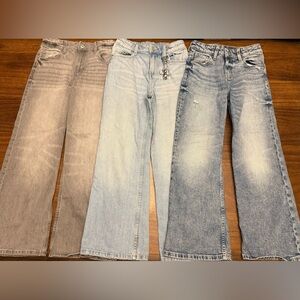 Girl’s H&M Blue Denim Jeans with Adjustable Waist Size 9/10